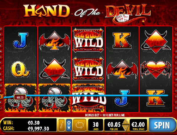 Preview & Free Play of Hand of the Devil Slots Game