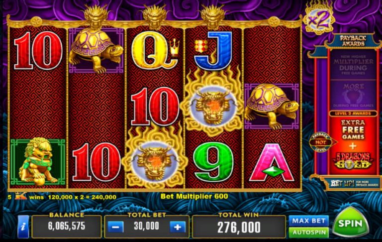 5 dragon gold slot machine