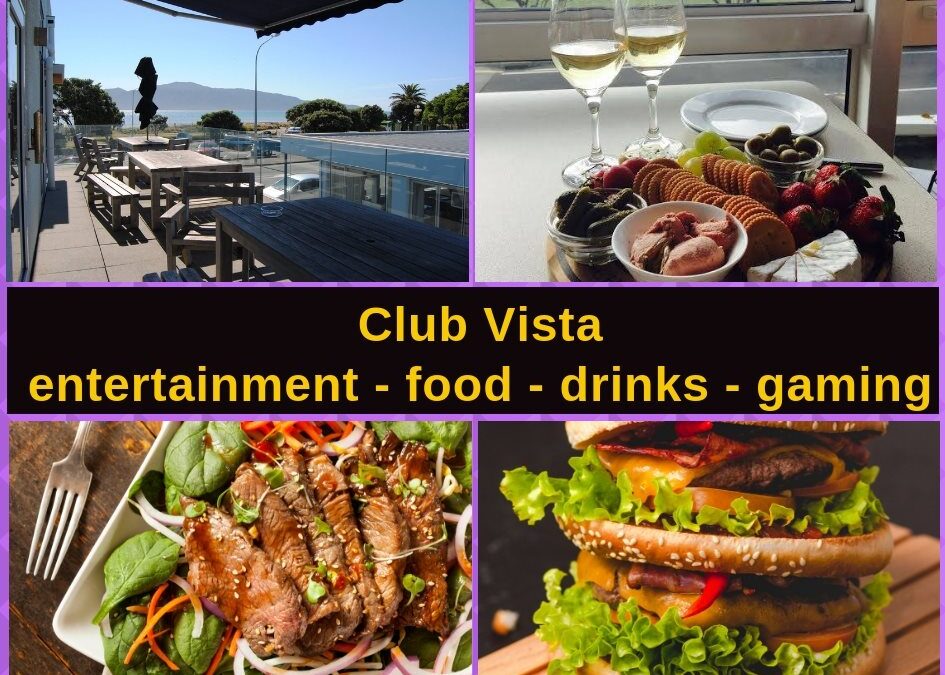 Club Vista Paraparaumu Menu, Bar, Entertainment & Pokies Gaming Guide