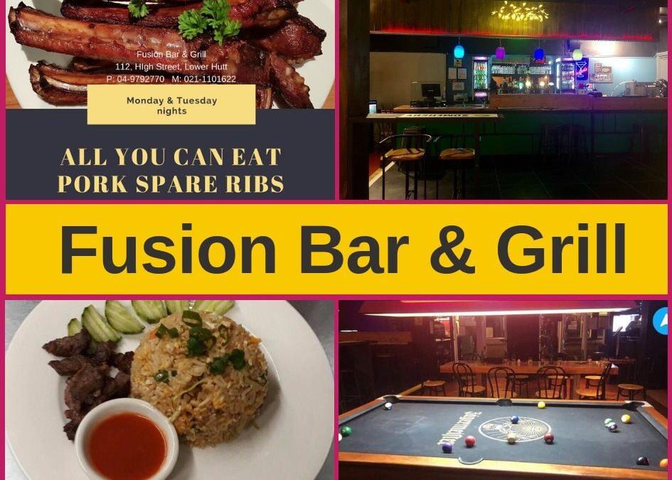 Fusion Bar & Grill Lower Hutt – Menu and Pokies Gaming Lounge