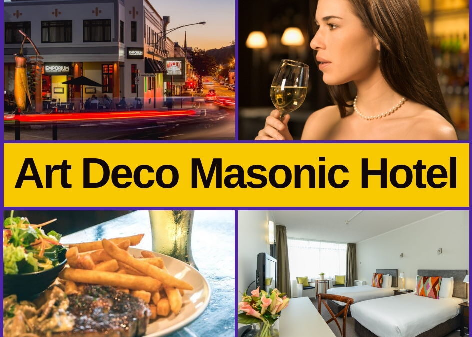 Art Deco Masonic Hotel Napier – Bar, Menu, Entertainment & Pokies Gaming