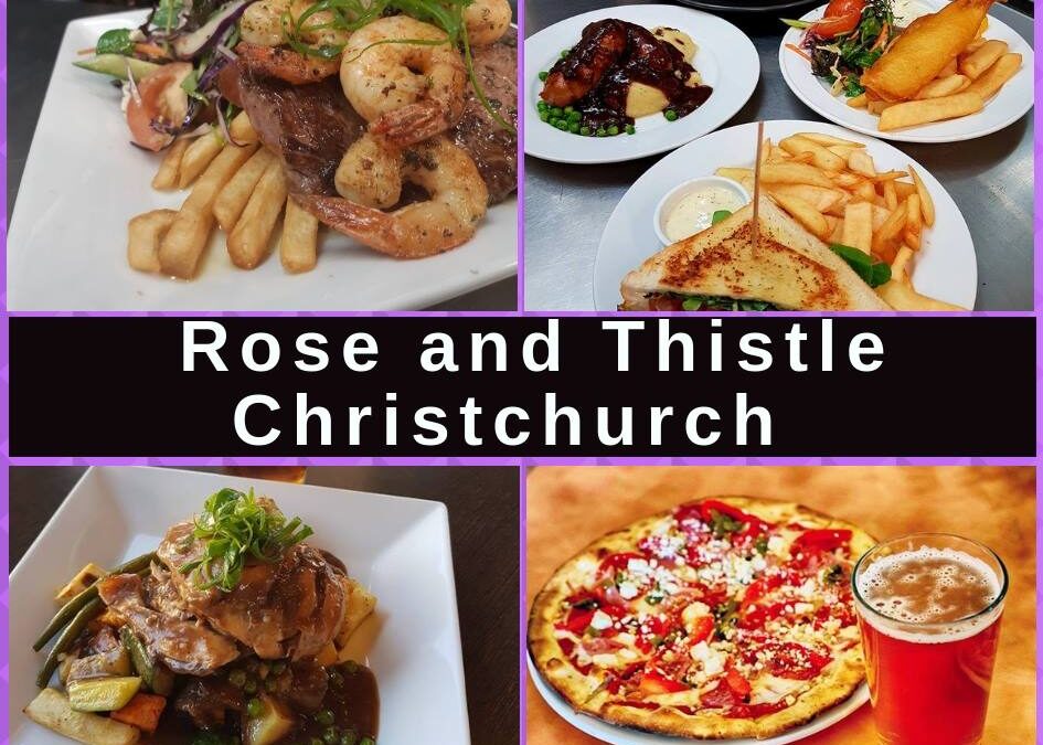 Rose and Thistle Tavern Christchurch Menu, Bar, Pokies Gaming Lounge
