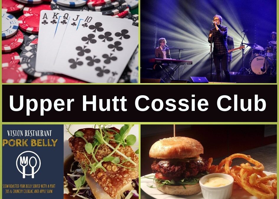 Upper Hutt Cossie Club Wellington Bar, Menu, Pokies Gaming & Entertainment